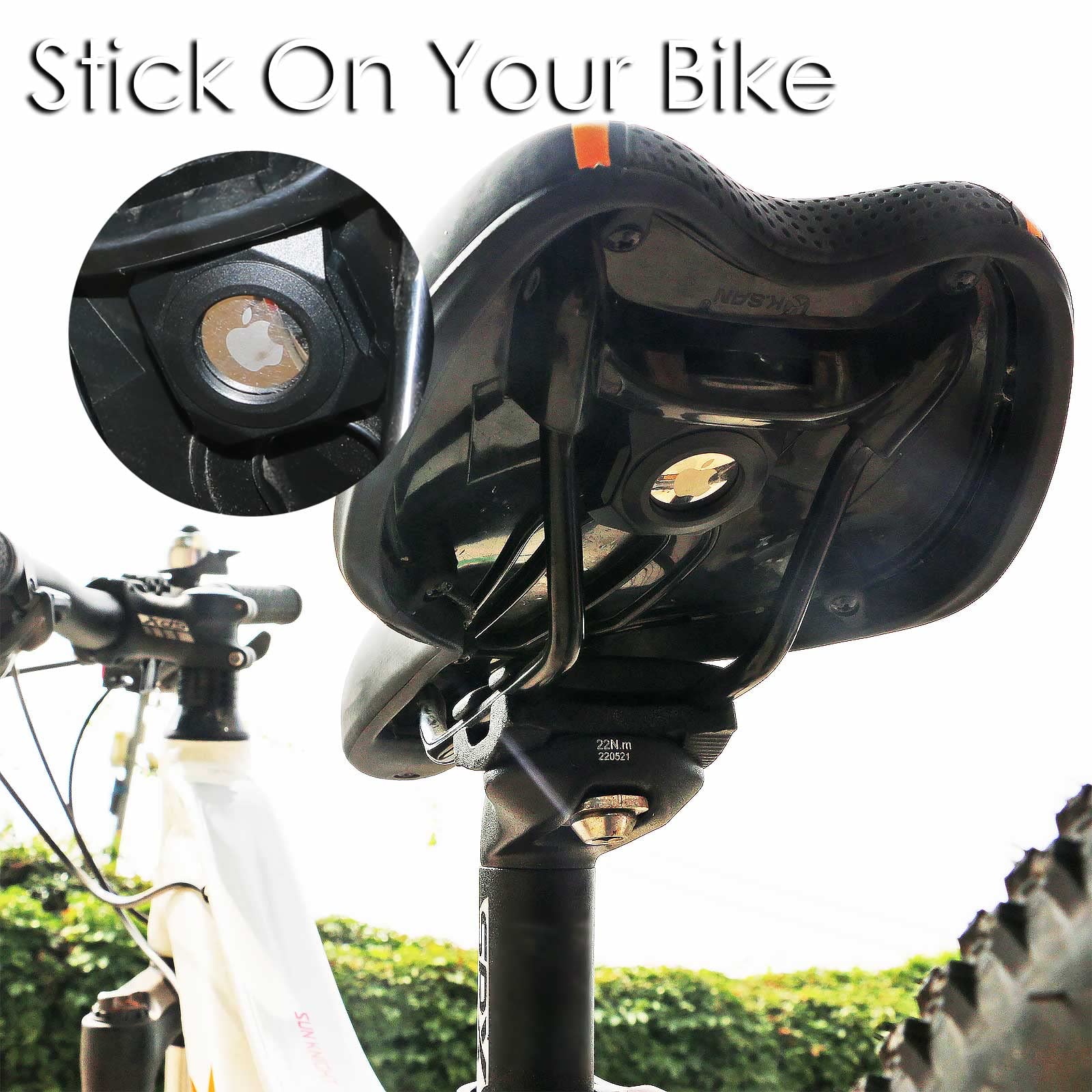 Airtag Holder Waterproof Stick On Mount Mount For Apple Airtag,3M Sticker Cover Hidden Protective Gps Tracker Accessories, Bike,